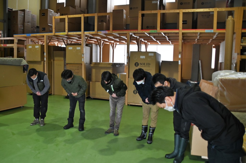 配送・製造部 環境整備点検 整理整頓された職場　富山　ミヤモト家具 (1)